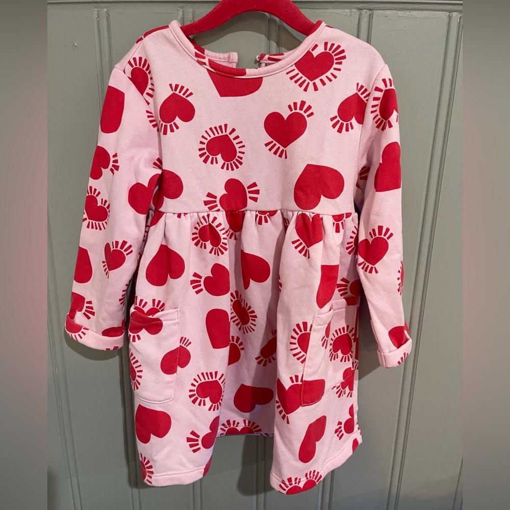 Red heart dress